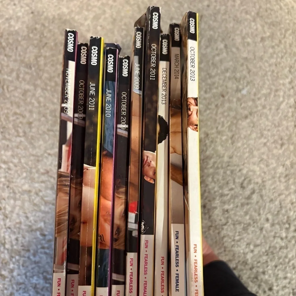Cosmopolitan Magazine Collection Vintage Megan Fox Cameron Diaz Miley Cyrus Pink